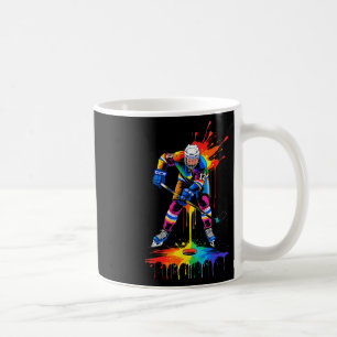 Caneca De Café Paus de Hóquei Sorvete Gotejamento de Purpurina Es