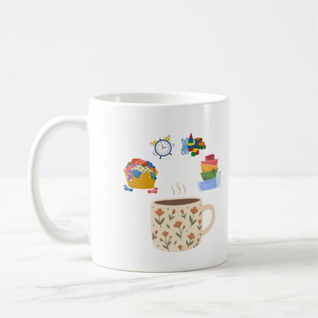 Caneca De Café Pausa Café da Mamãe em Meio ao Caos (Esquerda)