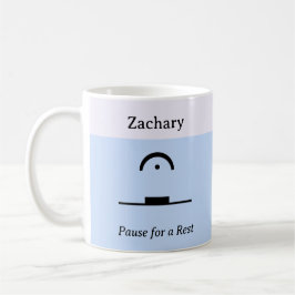 Caneca De Café Pausa para Descanse Música Musical Engraçado Humor