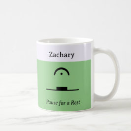 Caneca De Café Pausa Personalizada Descanso Divertido Humor Music