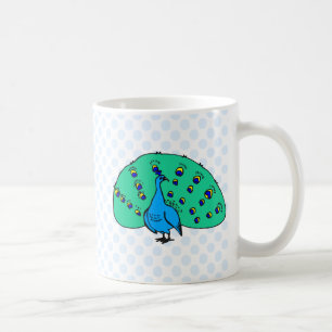 Caneca De Café Pavão de Pran