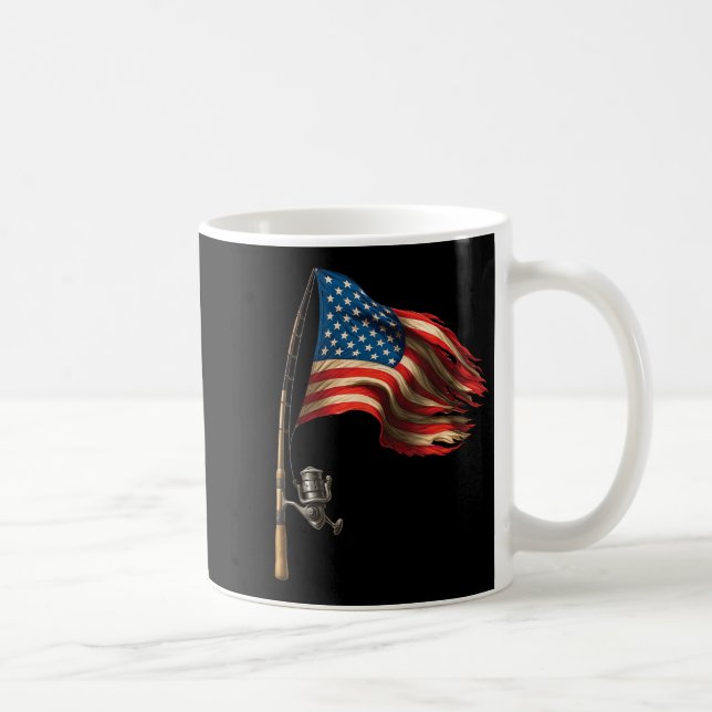 Caneca De Café Pavilhão Americano Pescando Pescadores Funny Fishi (Direita)