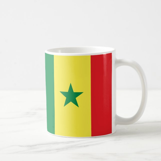 Caneca De Café Pavilhão Senegal Coffee Mug (Direita)