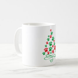 Caneca De Café Paw Christmas Tree