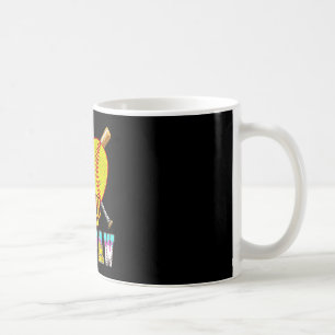 Caneca De Café Pawpaw de sorvete de beisebol e softbol meio a mei