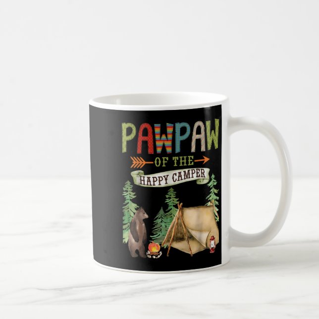 Caneca De Café Pawpaw Of The Happy Camper First Birthday Camng  (Direita)