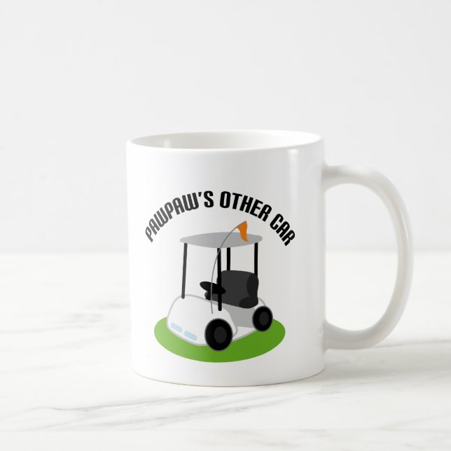 Caneca De Café Pawpaws o outro carro (carro de golfe) (Direita)