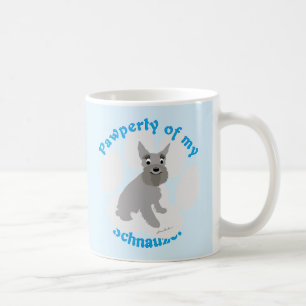 Caneca De Café Pawperty de meu Schnauzer