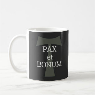 Caneca De Café Pax et Bonum (Paz e Bem)  