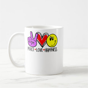 Caneca De Café Paz Ame Felicidade Positividade