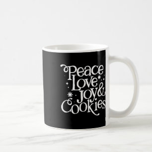 Caneca De Café Paz Amor Alegria E Cookies Natal