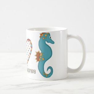 Caneca De Café Paz, Amor e Cavalos