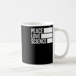 Caneca De Café Paz, Amor E Ciência! Vinheta2