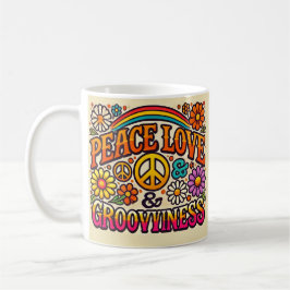 Caneca De Café Paz, Amor e Comportamento