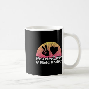 Caneca De Café Paz Amor E Hóquei Em Campo