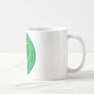 Caneca De Café Paz & amor em torno do mundo
