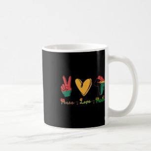 Caneca De Café Paz Amor Orgulho Sou Mês da História Negra