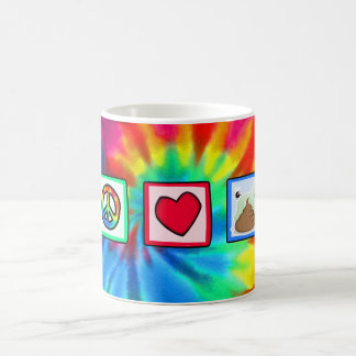 Caneca De Café Paz, amor, tombadilho