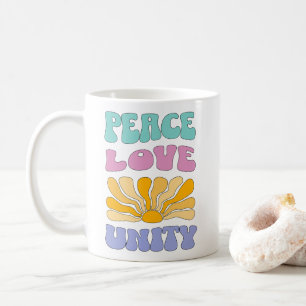 Caneca De Café Paz Amor Unidade