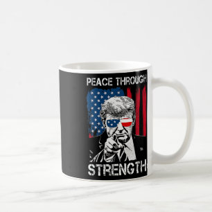 Caneca De Café Paz Através da Força Trump Operação Meia-Noite Ha