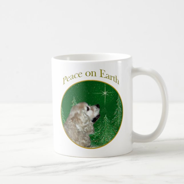 Caneca De Café Paz de Cocker Spaniel (Direita)