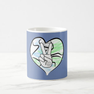 Caneca De Café Paz de mundo