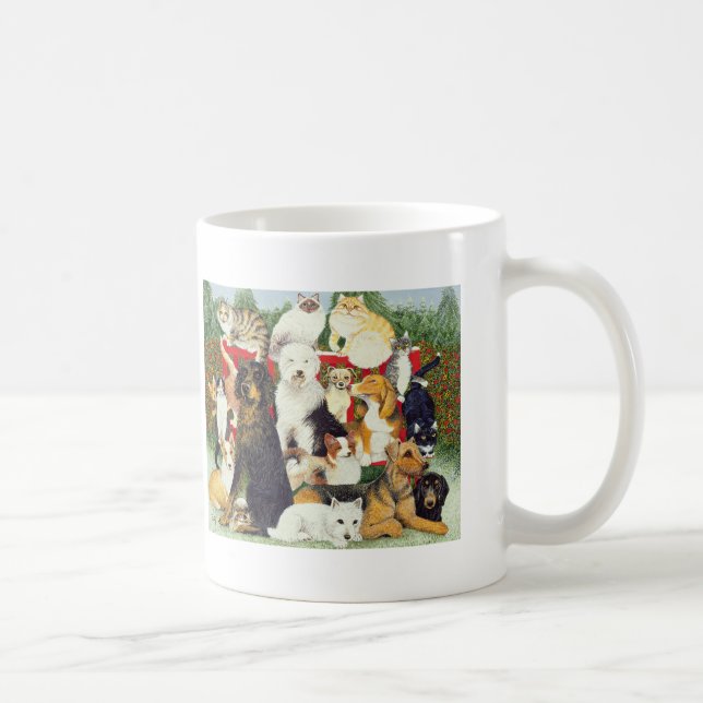 Caneca De Café Paz do Natal (Direita)