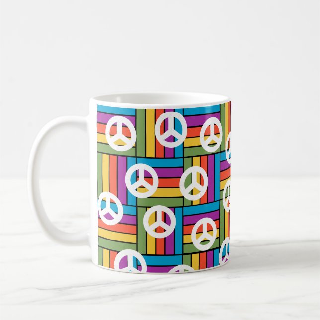 Caneca De Café Paz dos anos 70 (Esquerda)
