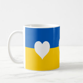 Caneca De Café Paz e Amor para a Ucrânia