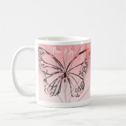 Caneca De Café Paz e Joy
