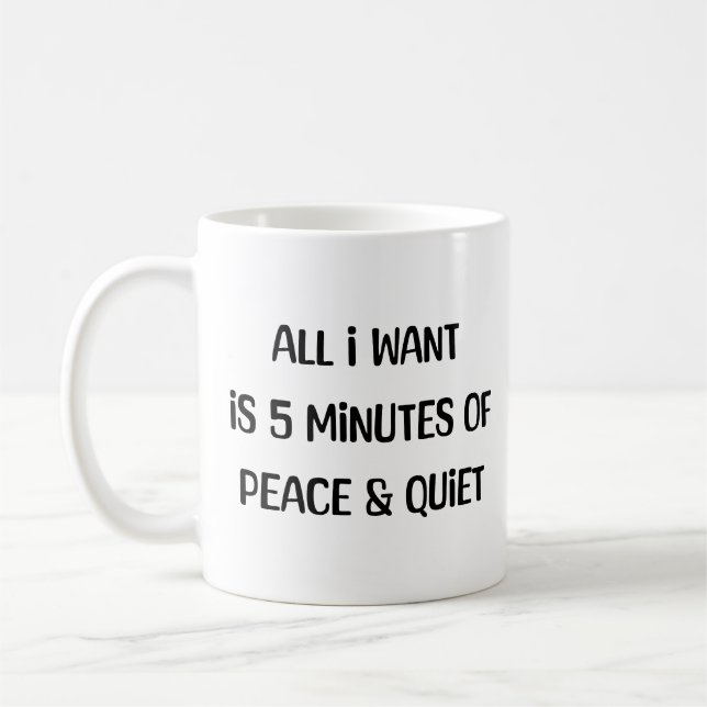 Caneca De Café paz e silêncio (Esquerda)