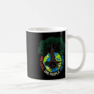 Caneca De Café Paz em Árvore Amor - Proteção Ambiental Terra D