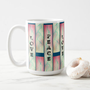 CANECA DE CAFÉ PAZ ESPERA AMOR MUG