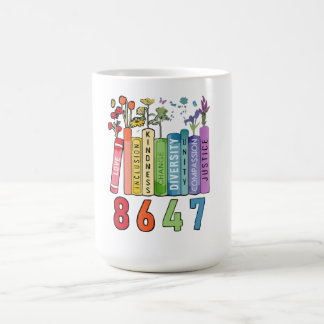 CANECA DE CAFÉ PAZ, INCLUSÃO, ADVERTÊNCIA, MUDANÇA, DIVERSIDADE, 