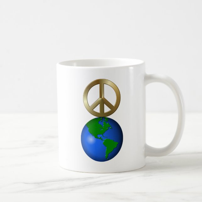 Caneca De Café Paz na Terra Quebra-cabeça do Café Mug (Direita)