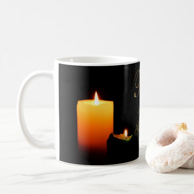 Caneca De Café Paz na Terra Velas de Natal (Com Donut)