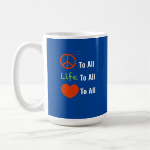 Caneca De Café "Paz Para Todos"