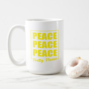 Caneca De Café Paz Paz Paz Por Favor