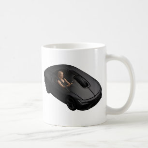 Caneca De Café PC Mouse-Car: Clique na velocidade de um supercarr