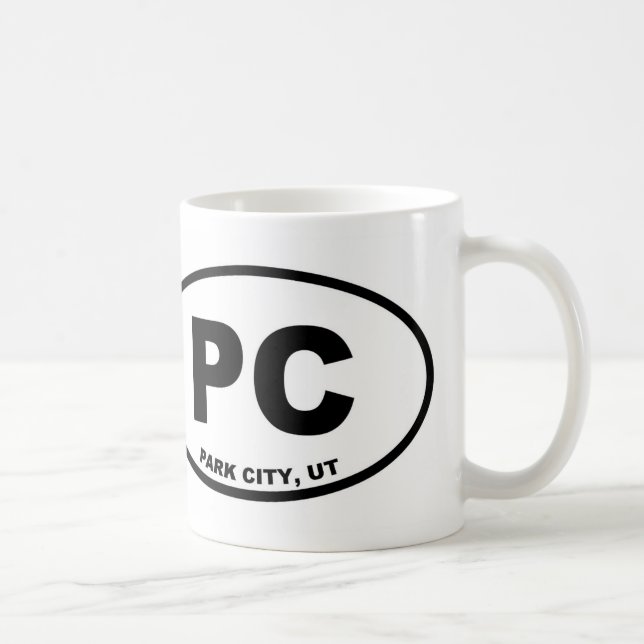Caneca De Café PC Park City Utah (Direita)