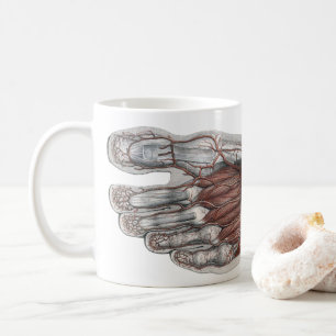 Caneca De Café Pé de Anatomia Humana Vintage Podologia