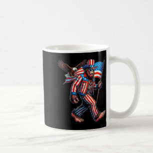 Caneca De Café Pé grande 4 de julho bandeira americana patriótica