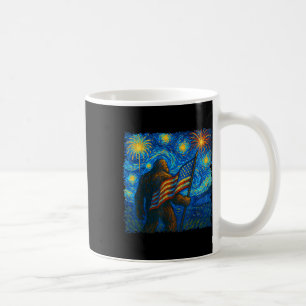 Caneca De Café Pé Grande 4 De Julho Starry Night Van Gogh Usa Fla