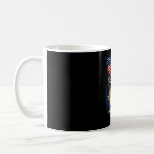 Caneca De Café Pé grande bigfoot sasquatch bandeira americana pat