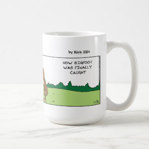 Caneca De Café Pé Grande Engraçado Preso