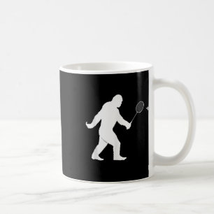 Caneca De Café Pé Grande Jogando Badminton Chuttle Engraçado Badm