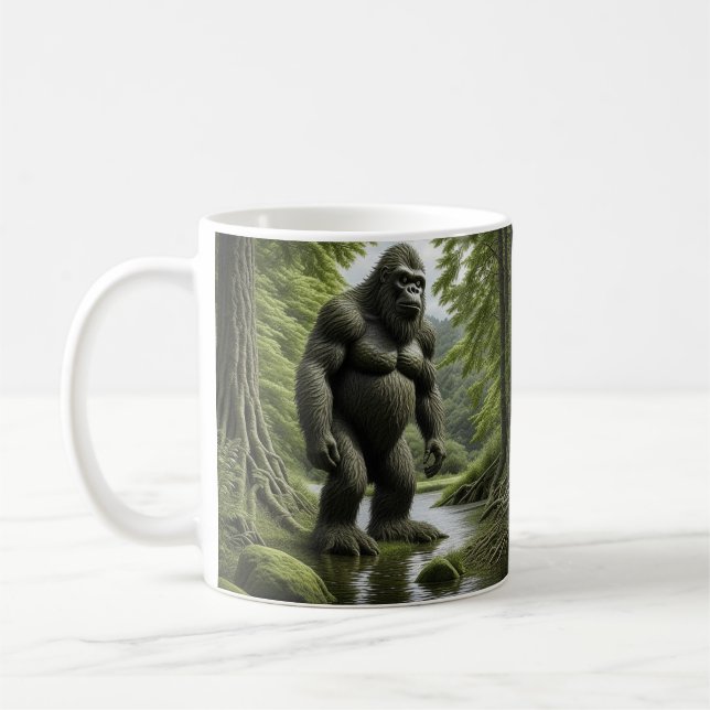 Caneca De Café Pé grande parado em um desenho animado (Esquerda)