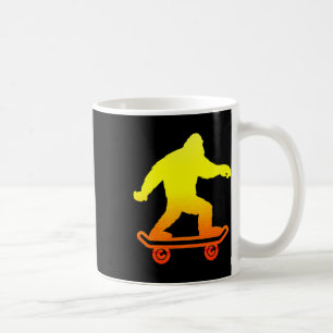 Caneca De Café Pé Grande Tie Dye Hippie Skateboarders Sasquatch S