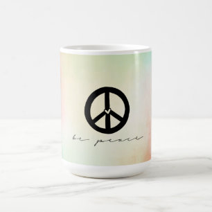 Caneca De Café Pé Vermelho Amarelo Penteado Paz