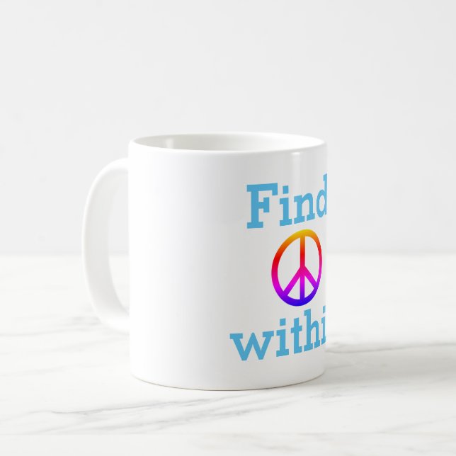 Caneca De Café Peace  (Frente Esquerda)